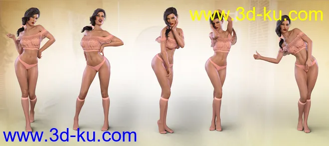 Z Eye Catching - Poses and Partials for Genesis 3 and 8 Female模型的图片5
