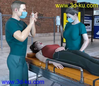 3D打印模型Z First Response Props and Poses for Genesis 8的图片