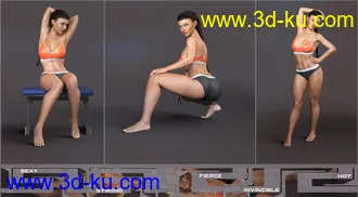 3D打印模型Z Fitness Goddess Shape Preset and Poses for Genesis 8 Female的图片