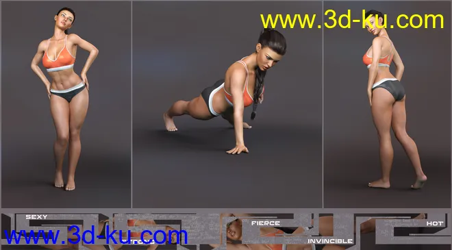Z Fitness Goddess Shape Preset and Poses for Genesis 8 Female模型的图片8