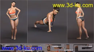 3D打印模型Z Fitness Goddess Shape Preset and Poses for Genesis 8 Female的图片