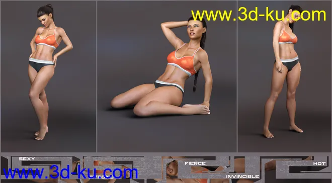Z Fitness Goddess Shape Preset and Poses for Genesis 8 Female模型的图片9