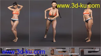 3D打印模型Z Fitness Goddess Shape Preset and Poses for Genesis 8 Female的图片