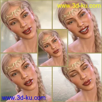 3D打印模型Z Free Spirited - Poses with Partials and Expressions for Genesis 3 & 8 Female的图片