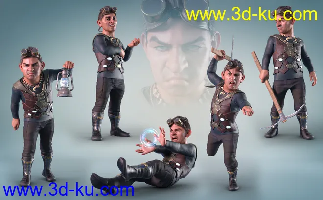 Z Gnome of Mischief Poses and Expressions for Drutherson 8模型的图片1
