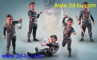 3D打印模型Z Gnome of Mischief Poses and Expressions for Drutherson 8的图片