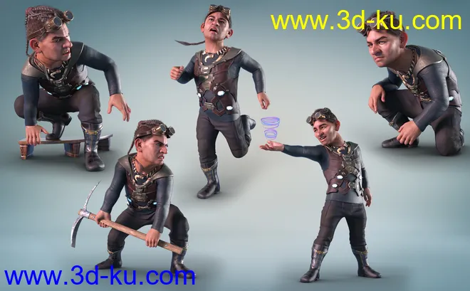 Z Gnome of Mischief Poses and Expressions for Drutherson 8模型的图片2