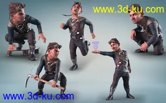 3D打印模型Z Gnome of Mischief Poses and Expressions for Drutherson 8的图片