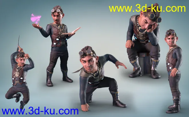 Z Gnome of Mischief Poses and Expressions for Drutherson 8模型的图片3