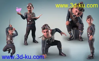 3D打印模型Z Gnome of Mischief Poses and Expressions for Drutherson 8的图片