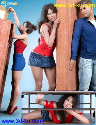 3D打印模型Z Hide and Seek Pose Mega Set的图片