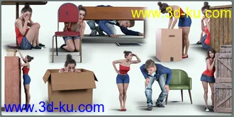 3D打印模型Z Hide and Seek Pose Mega Set的图片