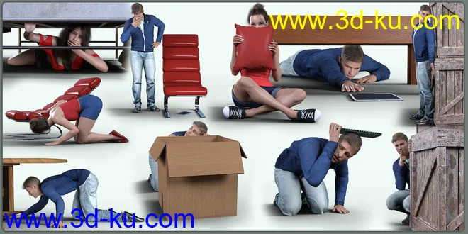 Z Hide and Seek Pose Mega Set模型的图片5