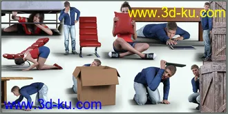 3D打印模型Z Hide and Seek Pose Mega Set的图片
