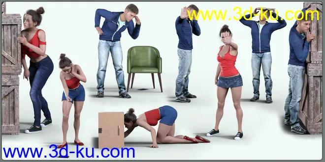 Z Hide and Seek Pose Mega Set模型的图片6