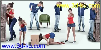 3D打印模型Z Hide and Seek Pose Mega Set的图片