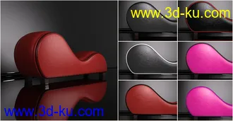 3D打印模型Z Leather Lounge - Prop and Poses for Genesis 3 and 8 Female的图片