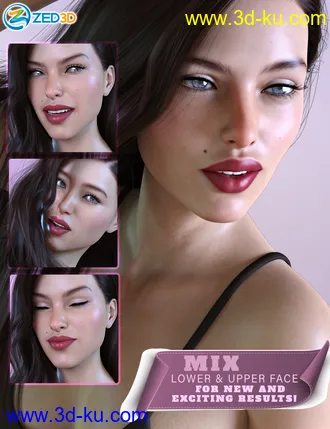 3D打印模型Z Mixed Emotions for Genesis 8 Female的图片