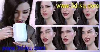 3D打印模型Z Mixed Emotions for Genesis 8 Female的图片