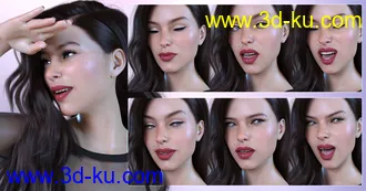3D打印模型Z Mixed Emotions for Genesis 8 Female的图片
