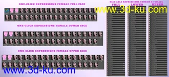 3D打印模型Z Mixed Emotions for Genesis 8 Female的图片