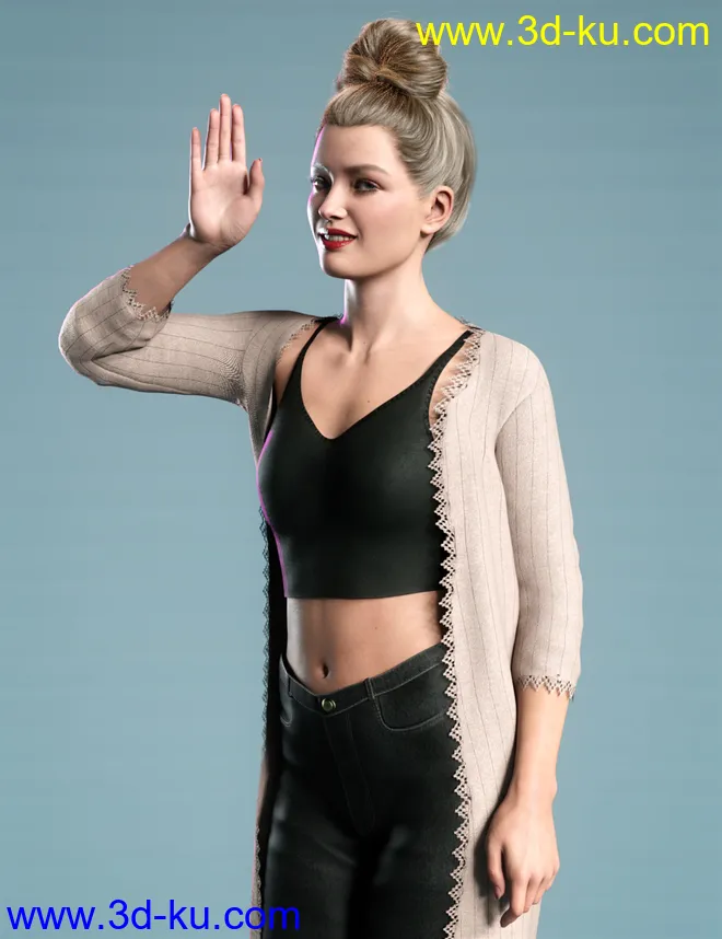 Z Model Style Poses for Genesis 8.1 Female and Victoria 8.1模型的图片2