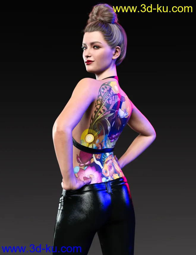 Z Model Style Poses for Genesis 8.1 Female and Victoria 8.1模型的图片3