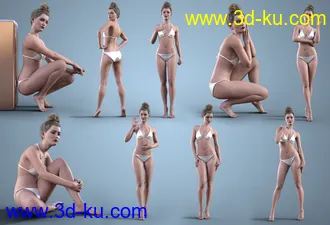 3D打印模型Z Model Style Poses for Genesis 8.1 Female and Victoria 8.1的图片