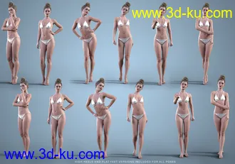 3D打印模型Z Model Style Poses for Genesis 8.1 Female and Victoria 8.1的图片