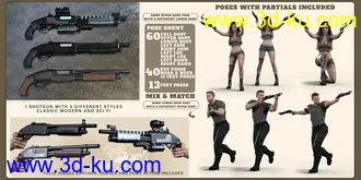 3D打印模型Z Multiform Shotgun Prop and Pose Mega Set的图片