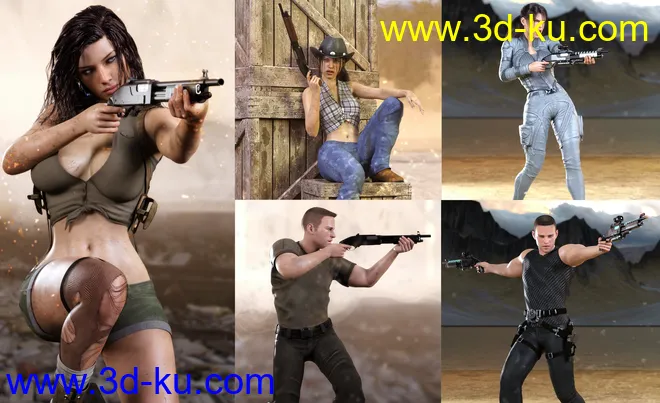 Z Multiform Shotgun Prop and Pose Mega Set模型的图片4