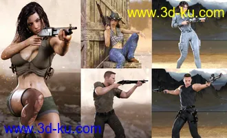 3D打印模型Z Multiform Shotgun Prop and Pose Mega Set的图片