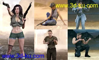 3D打印模型Z Multiform Shotgun Prop and Pose Mega Set的图片