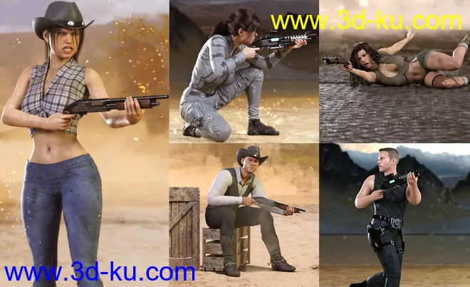 Z Multiform Shotgun Prop and Pose Mega Set模型的图片6