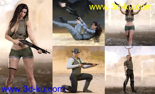 Z Multiform Shotgun Prop and Pose Mega Set模型的图片7