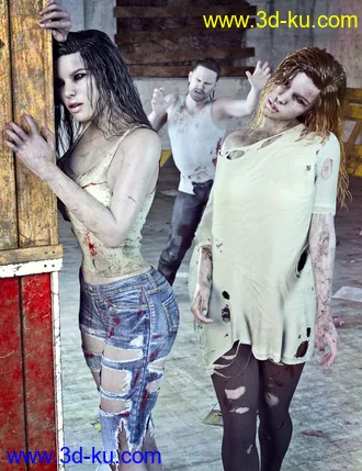 3D打印模型Z Night Terrors Pose Mega Set for Genesis 3 and 8的图片