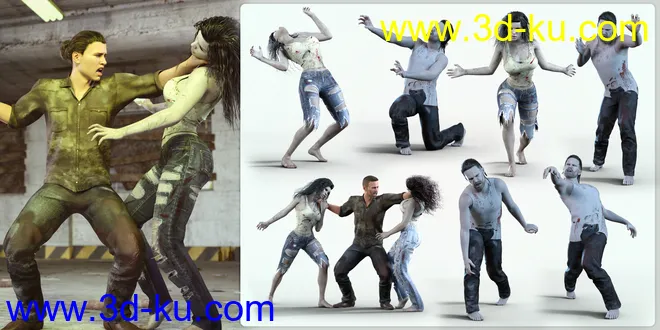 Z Night Terrors Pose Mega Set for Genesis 3 and 8模型的图片5