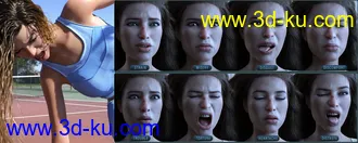 3D打印模型Z Pain and Hurt Mix and Match Expressions for Genesis 8.1 Female的图片