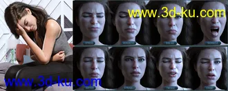 3D打印模型Z Pain and Hurt Mix and Match Expressions for Genesis 8.1 Female的图片