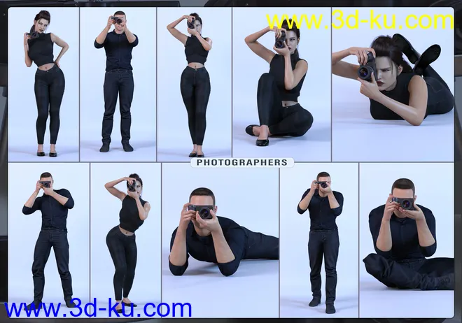 Z Photoshoot Builder Props and Poses for Genesis 8模型的图片8