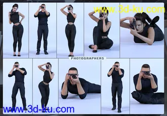 3D打印模型Z Photoshoot Builder Props and Poses for Genesis 8的图片