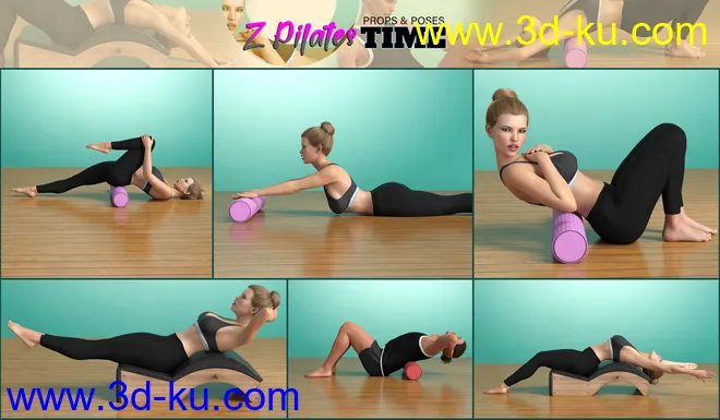 Z Pilates Time Props and Poses模型的图片10