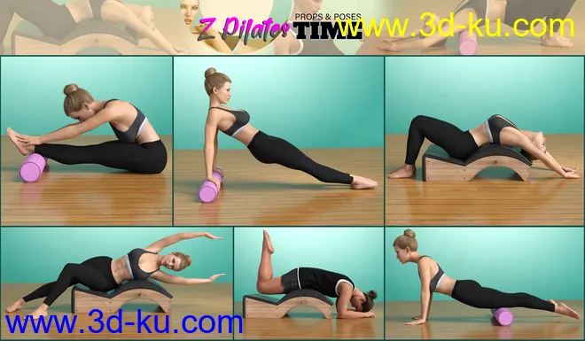 Z Pilates Time Props and Poses模型的图片11