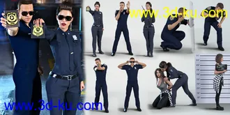 3D打印模型Z Police Props and Poses for Genesis 8的图片