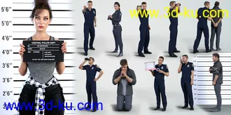 3D打印模型Z Police Props and Poses for Genesis 8的图片