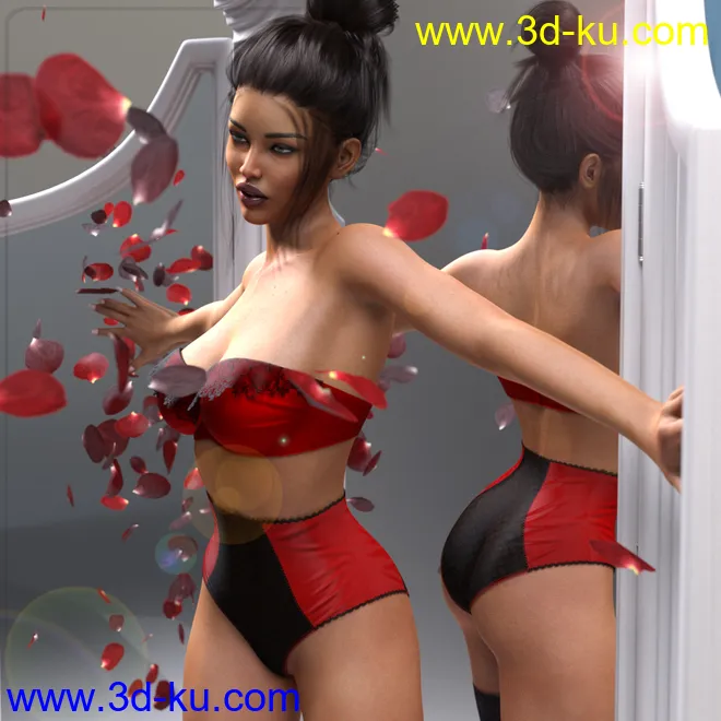 Z Reflections of Beauty Mirrors and Poses for Genesis 3 and 8模型的图片3