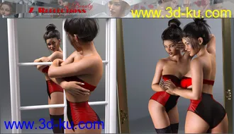 3D打印模型Z Reflections of Beauty Mirrors and Poses for Genesis 3 and 8的图片