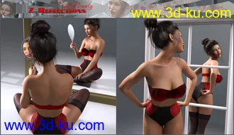 3D打印模型Z Reflections of Beauty Mirrors and Poses for Genesis 3 and 8的图片