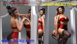 3D打印模型Z Reflections of Beauty Mirrors and Poses for Genesis 3 and 8的图片