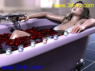 3D打印模型Z Relaxing Bath Time and Poses for Genesis 8的图片